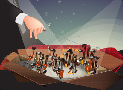 illustrazione orchestra
