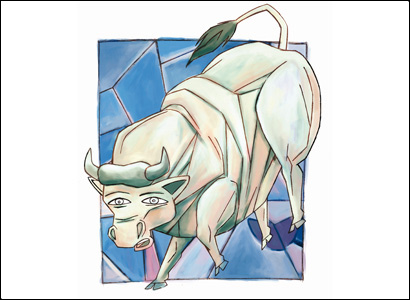 illustrazione mucca