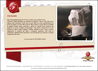 Sviluppo sito web Canavese: Catering Faga img2