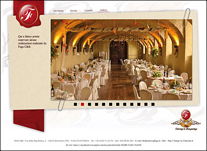 Sviluppo sito web Canavese: Catering Faga img3